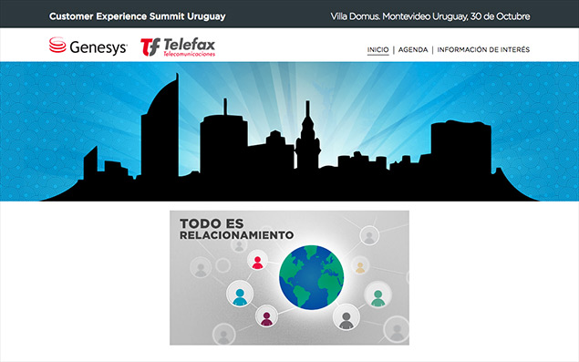Página de Inicio de Customer Experience Summit Uruguay